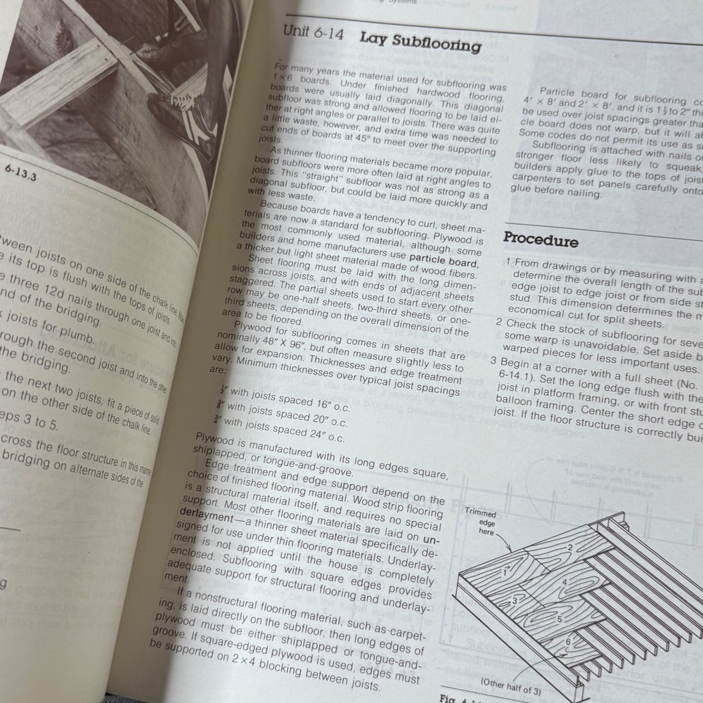 Residential Carpentry Book Mortimer Reed Construction Building Guide - Picture 4 of 8
